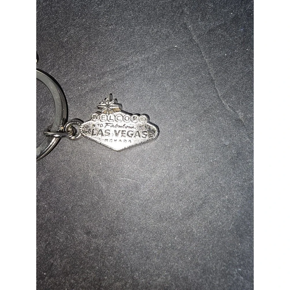 J Las Vegas Keychain Personalized Letter J Souvenir Metal Keyring J Vegas Gift